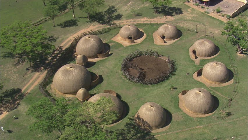 Zulus Arrange Their Living Spaces in Circular Patterns called Inxuluma